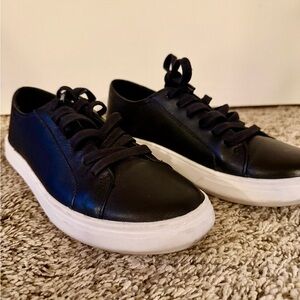Portland Leather Black Sneakers